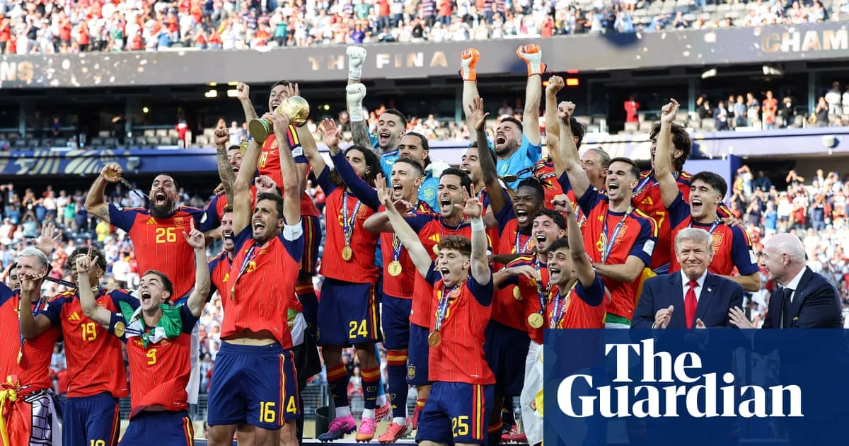 White House includes Trump in World Cup final photos after FIFA crops him out