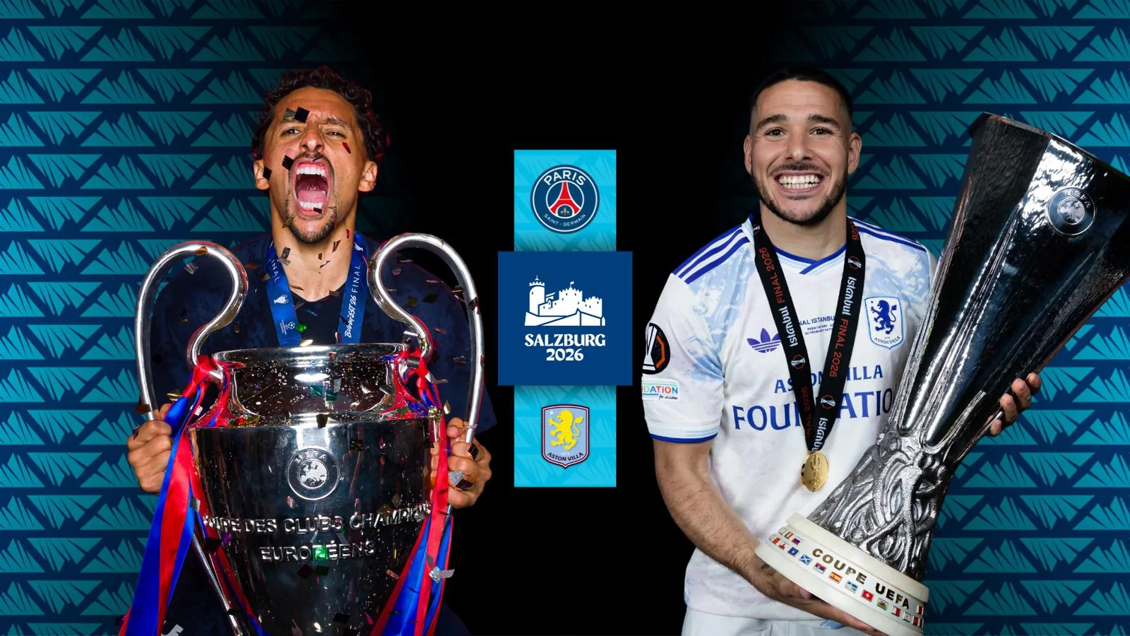 Salzburg to host Paris Saint-Germain and Aston Villa in Super Cup final